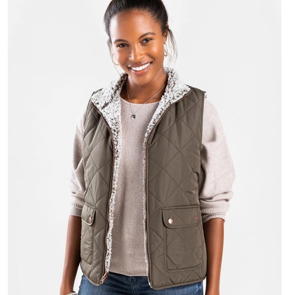 Maroon vest from francescas! Reversible! - Picture 6 of 7